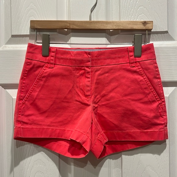 NWT J.Crew 3” Washed Coral Chino Shorts - Picture 3 of 11